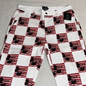 Diamond Supply Co. Mickey Mouse x Keith Haring Checkered Pants
